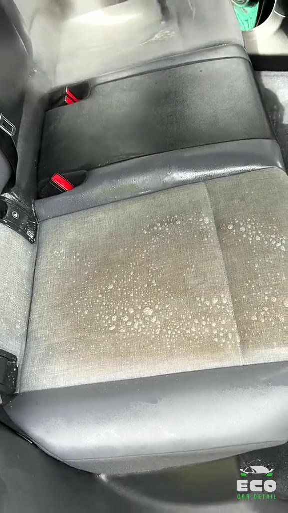 Deep cleaning a car seat