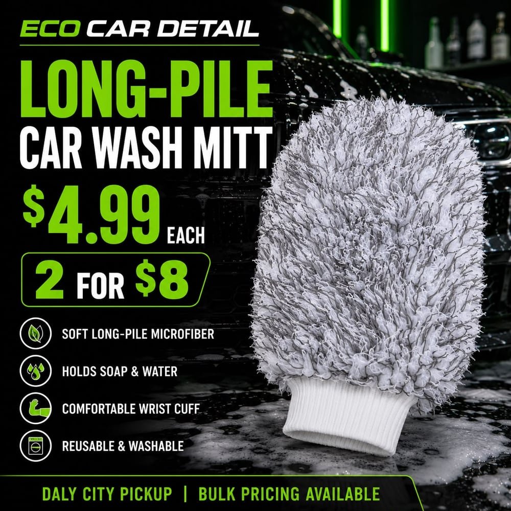 Long-Pile Car Wash Mitt